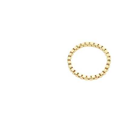 Squared Ring Gold - M / 14, Gold