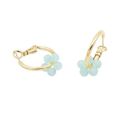 Boucles d'Oreilles Bloom Menthe