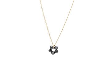 Collier Bloom Orange - Perle Noire