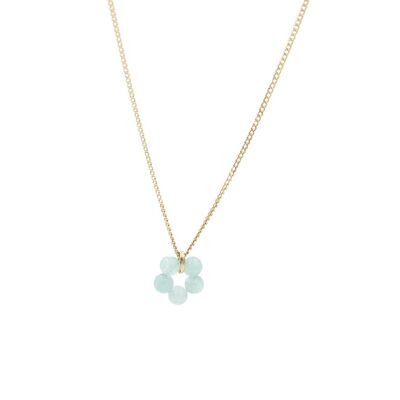 Collier Bloom Blanc - Menthe