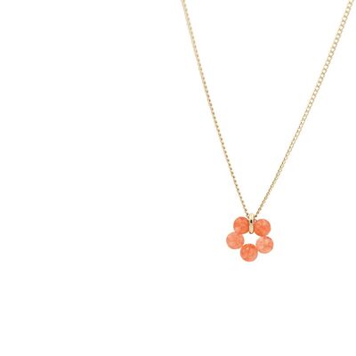 Bloom Necklace Mint - Orange