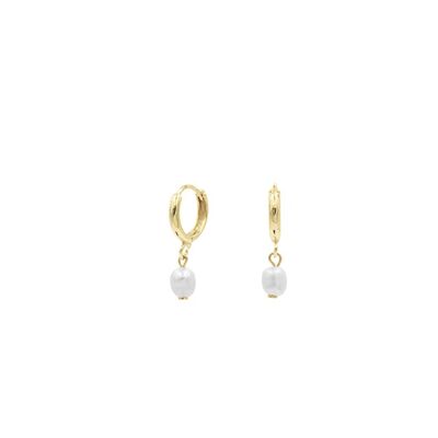 Mar Charm Pearl Earrings - Pearl