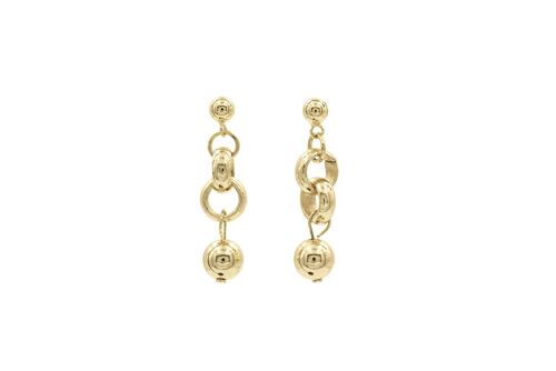 Bling Ball Earrings Silver - Gold