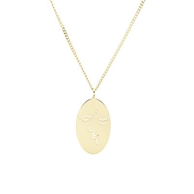 Kiss Necklace Gold