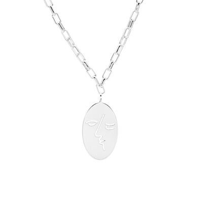 Kiss Necklace Gold - Silver, Link