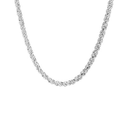 Viper-Halskette Gold - Silber, 52 cm