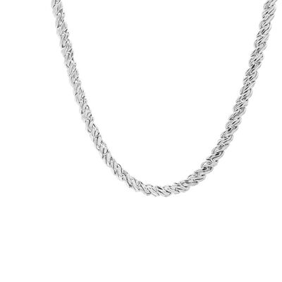 Viper Necklace Gold - Silver, 52cm