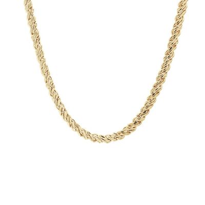 Viper Necklace Silver - Gold, 45cm