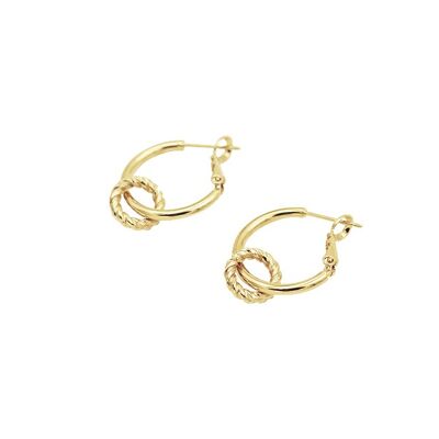 Crown Earrings Gold