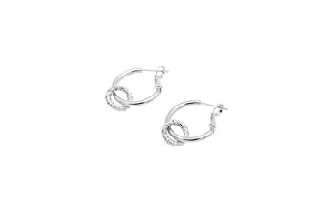 Boucles d'Oreilles Couronne Argent 1