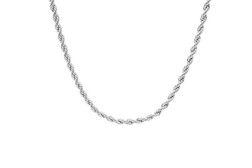 Twister Necklace Gold - Silver, 42cm