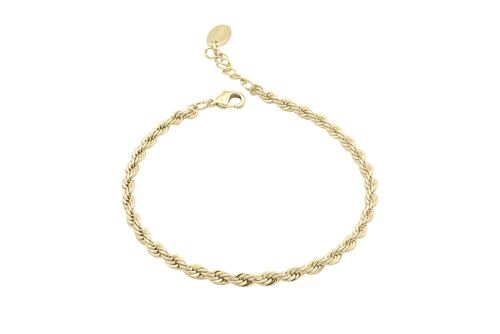 Twister Bracelet Gold - 15-17cm, Gold