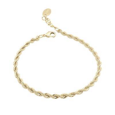 Twister Bracelet Gold - 15-17cm, Gold