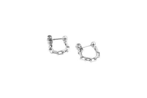 Tina Earrings Silver - Silver