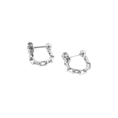 Tina Earrings Silver - Silver