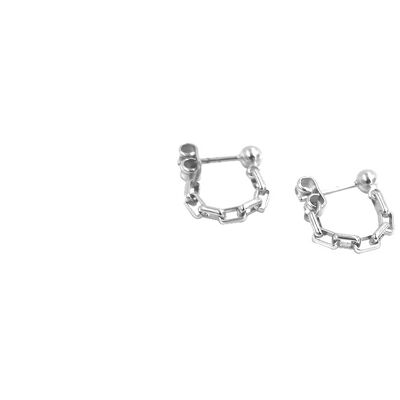 Tina Earrings Silver - Silver
