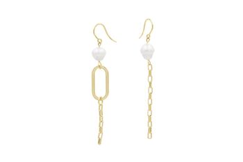 Boucles d'Oreilles Muse Argent - Doré