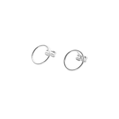 Boucles d'Oreilles Contour Big Argent