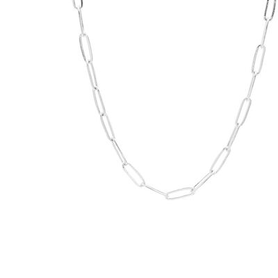 Link Big Necklace Silver - Silver, 46cm