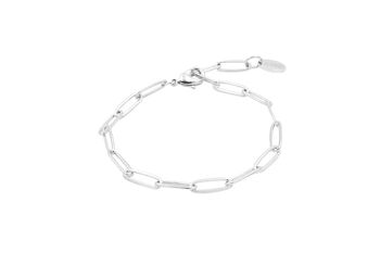 Bracelet Lien Gros Argent - Argent, 17-20cm