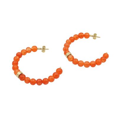 Creole Earrings Orange