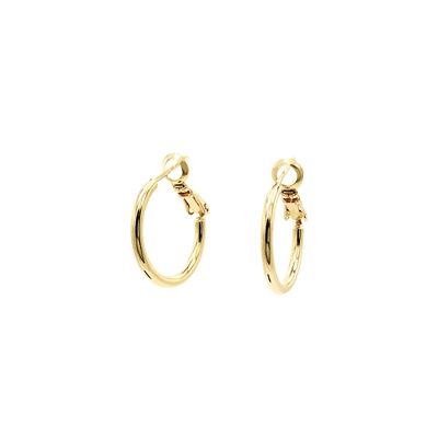Sleek Hoop Small Earrings Gold