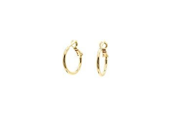 Petites Boucles d'Oreilles Sleek Hoop Doré