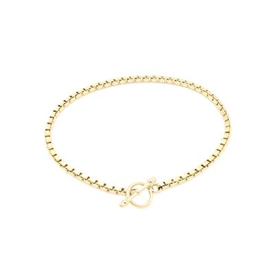 Bracciale con lucchetto in oro