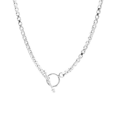 Collana con lucchetto in argento