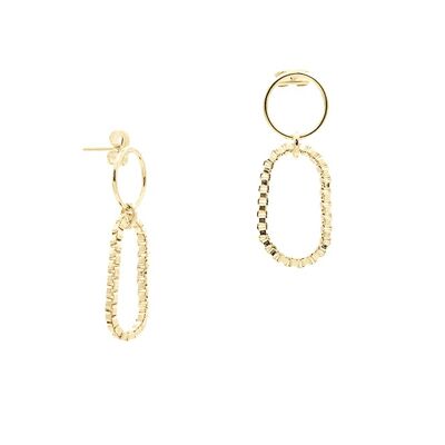 Squared Earrings Gold