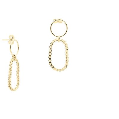 Squared Earrings Gold