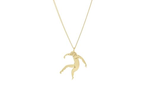 Hug Necklace Gold - Gold, Classic