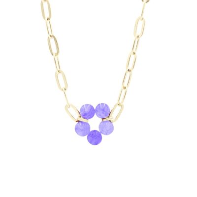 Bloom Big Necklace Lilac - Lilac