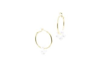 Boucles d'Oreilles Bloom Big Blanc 1