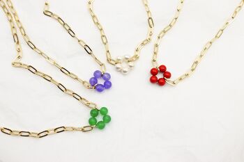 Collier Bloom Big Vert 4