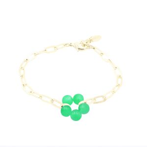 Bracelet Bloom Big Violet - Vert