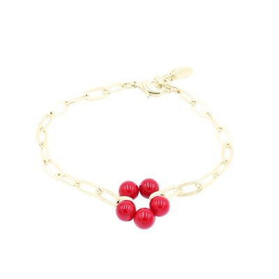 Bloom Big Bracelet Red