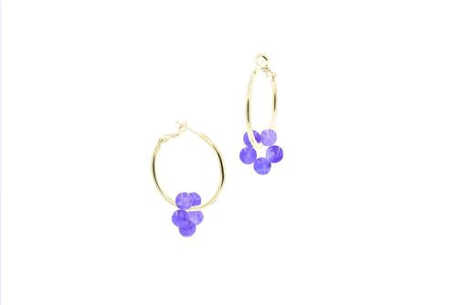 Bloom Big Earrings Lila