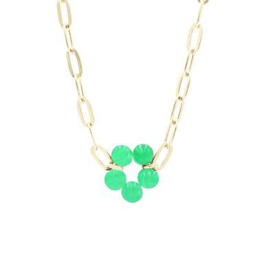 Bloom Big Necklace Red - Green