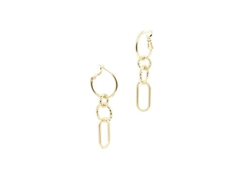 Ally Hoop Earrings Silver - Gold