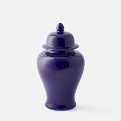 Classic Navy Ginger Jar - H 38cm