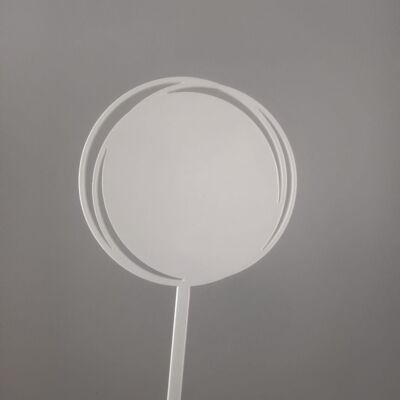 Circle Cutout Cake Topper 3mm Clear Acrylic