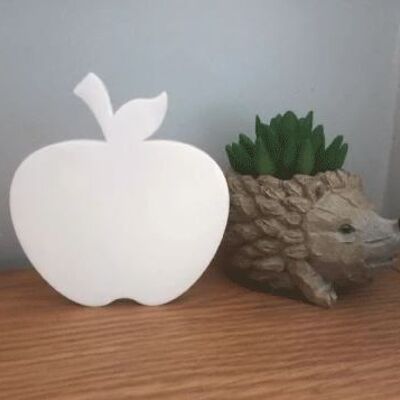 Freestanding Acrylic Apple 10mm Clear