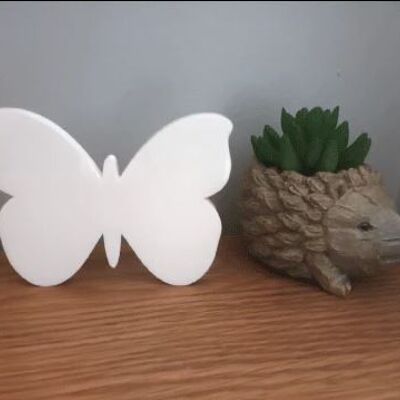 Freestanding Acrylic Butterfly 10mm White