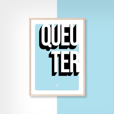 Queuter - postcard - 10x15cm