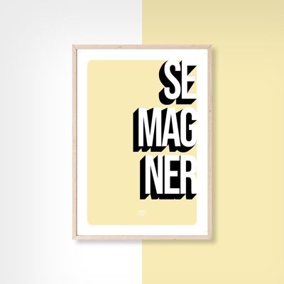 Se magner - 40x50cm