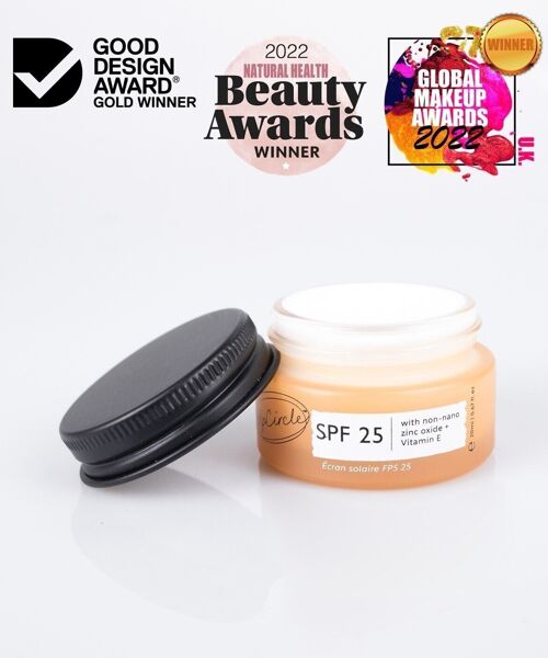 SPF 25 Mineral Sunscreen, Reef Friendly & Vegan - Travel Size