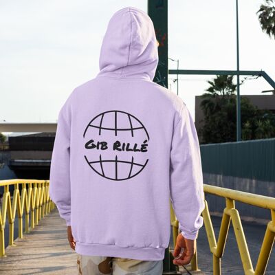 Gib Rillé Worldwide Hoodie Heavyweight  Lavender