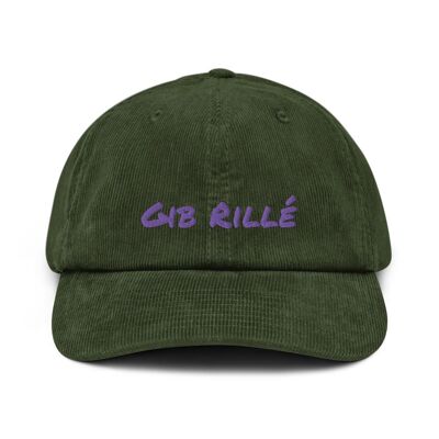 Gib Rillé Cord-Cap - Dark Olive