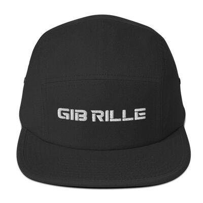 Gib Rillé Five-Panel-Cap Schwarz